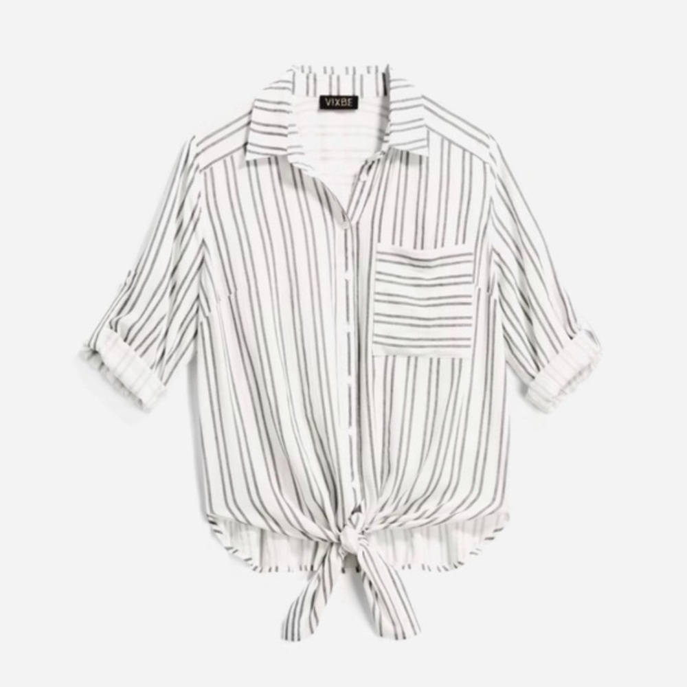 thompkins tie front top